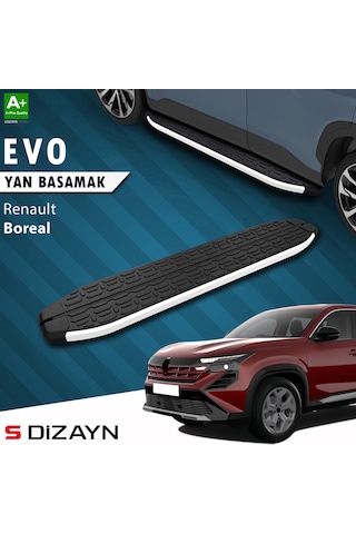 S-dizayn Renault Boreal Evo Aluminyum Yan Basamak 183 Cm 2025 Üzeri A+ Kalite