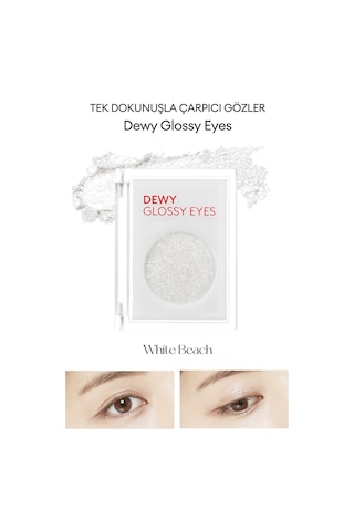 Missha M Dewy Glossy Eyes Parlak ve Işıltılı Görünüm Sunan Göz Farı White Beach
