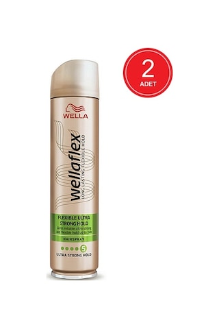 Wella Wellaflex Flexible Ultra Strong Hold Saç Spreyi 2 x 250 ML
