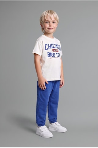 Defacto %100 Pamuk Dinozor Baskılı Sweatshirt Üst Lastikli Paça Alt 2li Takım Erkek Bebek H5612a526auer105 Ekru-er105