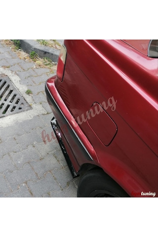 BMW 3 Serisi E36 Uyumlu Universal Arka Tampon Flap Seti P.Black