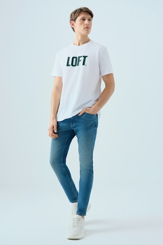 Loft Regular Fit Beyaz Erkek T-shirt Lf2040075 Beyaz