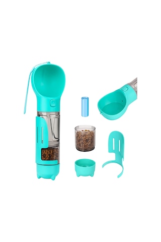 Taşınabilir 4 in 1 Pet Köpek Su Şişesi