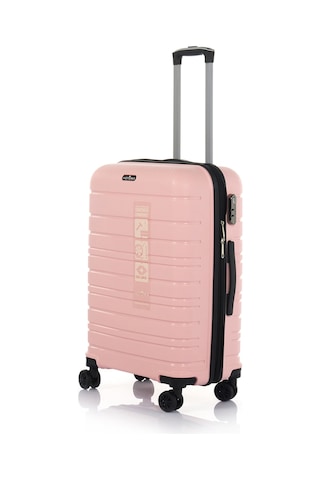 Hotowa Gold PP Valiz 8010 Pembe TSA Kilitli Orta Boy Pembe