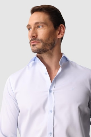 Igs Açık Mavi Regular Fit Geniş Kalıp Klasik Yaka Düz Uzun Kollu Cepsiz %100 Pamuk Non Iron Ütü İstemeyen Gömlek -23971