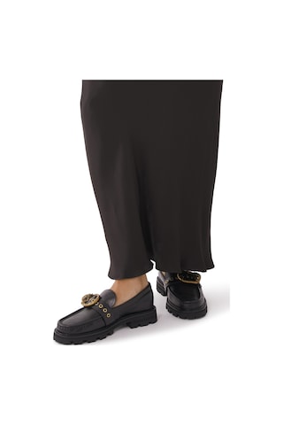 Kurt Geiger Mayfair Deri Loafer Ayakkabılar Siyah