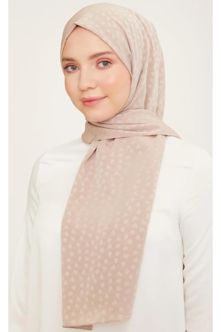Armine Trend J.capri Şal 4 - 136 - Kalpli Vizon Bej