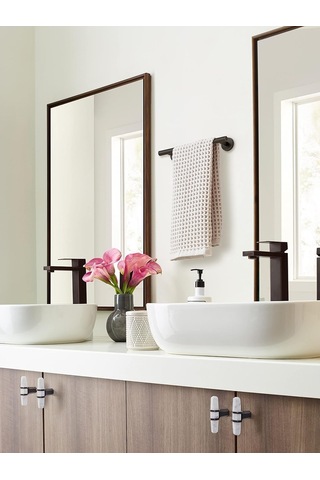 Bh26546orb Yağ Ovuşturdu Bronz Havlu Çubuğu 9 İnç 229 Mm Havlu Askısı Arrondi Banyo Havlu Tutacağı Çok Renkli