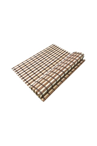 Kahverengi Bambu Hasır Amerikan Servis Tabak Altlığı 1 Adet Model:2010 Kahverengi