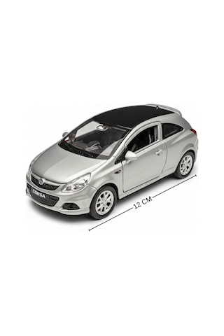 Gri 1:34 Ölçek Die Cast Kapıları Açılır Lisanslı Opel Corsa Opc Oyuncak Metal Model Araba Çok Renkli