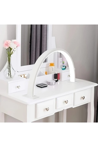 Fastbuy Dream011 Beyaz Led Tırnak Lambası, Parlaklık/renk Sıcaklığı Ayarlanır, Manikür/kirpik/cilt Bakımı, Uygun Kişiler İçin Beyaz