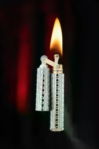 Caka Lighter Dalga Desen Benzinli Çakmak - Ckl-005