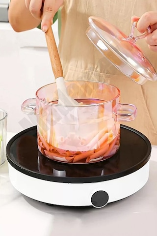 Madamev 2li Borosilikat Cam Tencere Isıya Dayanıklı Termisil 1500