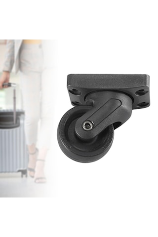 Homyl Bagaj Tekerlekleri, Bavul Yedek Parçalar Taşınabilir Siyah