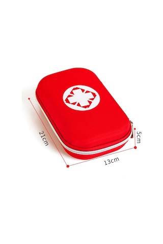 Sones 43'ü 1 Arada Eva Taşınabilir Araba Ev Açık Hava Acil Durum Malzemeleri Kiti Hayatta Kalma Kurtarma Kutusu Kırmızı