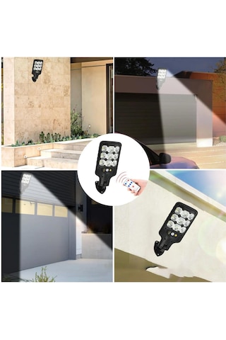 Ayt Powermaster Hs-8037a Solar Güneş Enerjili 63 Smd Ledli Hareket Sensörlü Sokak Lambası Led Bahçe Aydınlatması