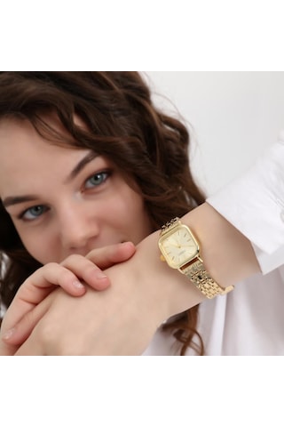 Melian Gold Kadran Gold Kordon Kadın Kol Saati Altın