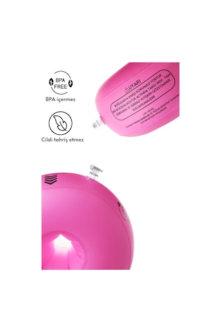 Elvense Çocuk Yüzme Kolluğu Seti 10-30 Kg Pompalı + Taşıma Çantalı Pembe