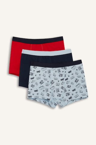 Defacto Erkek Çocuk Desenli 3lü Boxer F7805a825aunv135 Lacivert