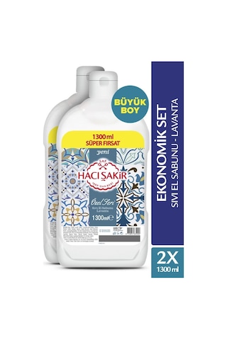 Hacı Şakir Lavanta Sıvı Sabun Özel Seri 2 x 1300 ML