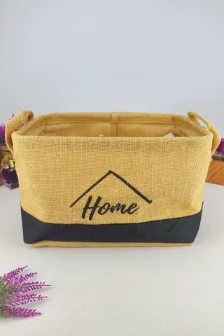 Digithome Hasır Çok Amaçlı Düzenleyici Organizer Midi Dikdörtgen Sepet Siyah - Cly-j1005