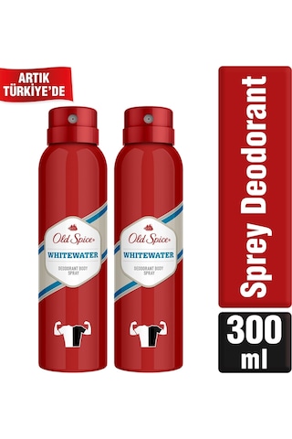 2 Adet Old Spice Whitewater Sprey Deodorant 150 Ml Erkekler İçin İkili Set Güçlü Koku Ada Esintisi