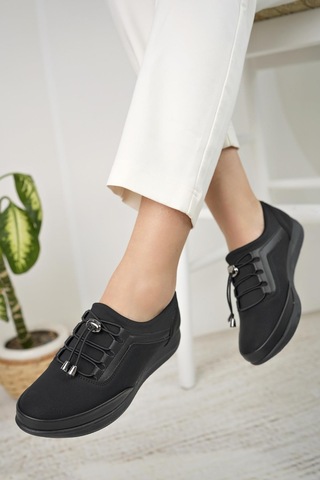 Nesil Shoes Sdf 702 Siyah Zümrüt Anatomik Kadın Ayakkabı-siyah Zümrüt-siyah Siyah - Zümrüt Yeşili