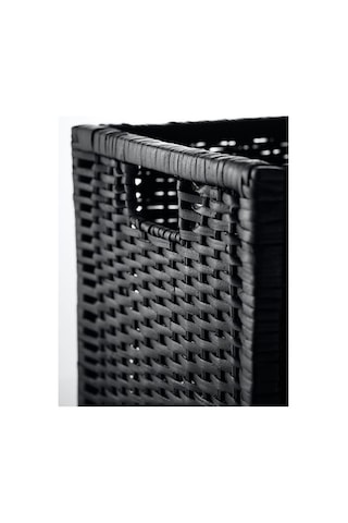 Ikea Branas El Örgüsü Rattan Saklama Sepeti 32 X 34 X 32 Cm Koyu Gri