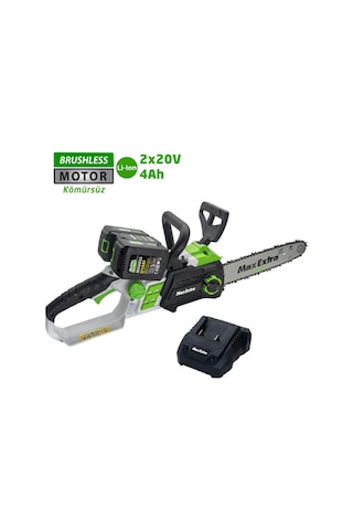 Max Extra MX8005 2x20V 4 Ah Kömürsüz Akülü Ağaç Kesme Motoru
