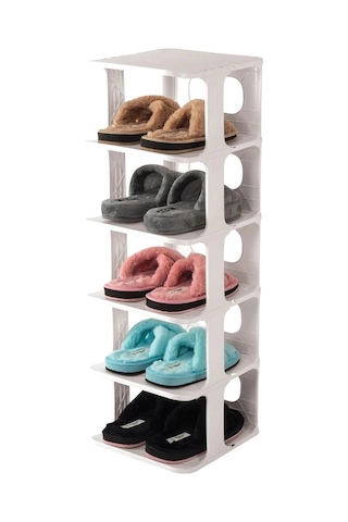 5 Katlı Pratik Ayakkabılık - Ayakkabı Rafı 5365 Çok Renkli