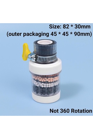 Neevoyu Ev Filtre Takımı: 360 Derece Döner Mutfak Su Arıtıcı, Aktif Karbonlu, Evcil Su Filtresi, Ev Aksesuarı Temel Beyaz Diğer