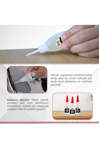 Brio Hızlı Süper Yapıştırıcı 20 Gr 4'lü