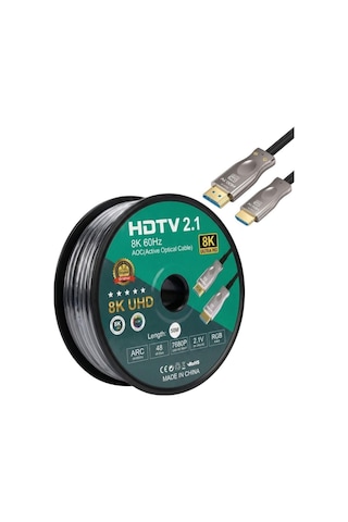 Fully 50metre 8k 60hz Arc Fiber Optik Hdmı Kablo 2.1v 7680x4320