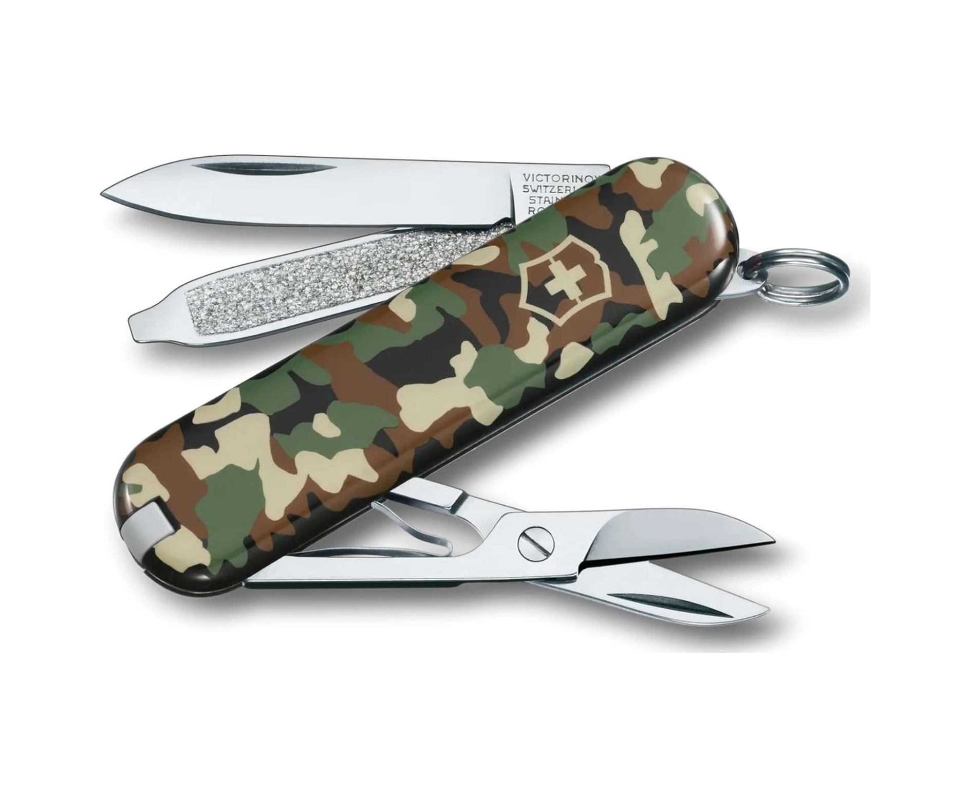 Klasik 58 Mm Yeşil Kamuflaj Kamp Çakı - Victorinox - 0.6223.94 Çok Renkli
