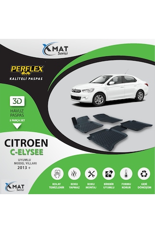 Perflex Paspas 3D Havuzlu X-Mat C-Elysee 2013+