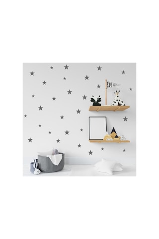 Gri Yıldız Çocuk Odası Duvar Sticker