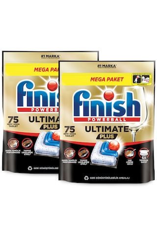 Finish Ultimate Plus Bulaşık Makinesi Deterjanı Kapsül Tablet 150 Adet (75 x 2)