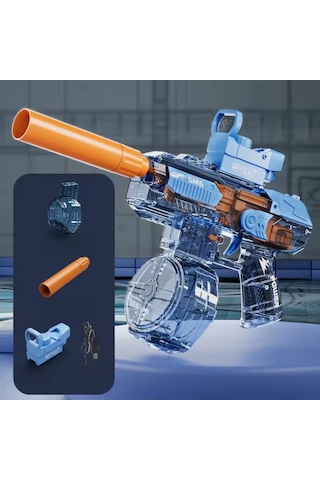 Wezone Teknoloji Mavi Elektrikli Su Silahı - 500ml Kapasite, 10m Menzil, Otomatik Ve Manuel Mod, Litiyum Pil İle Şarj Edilebilir