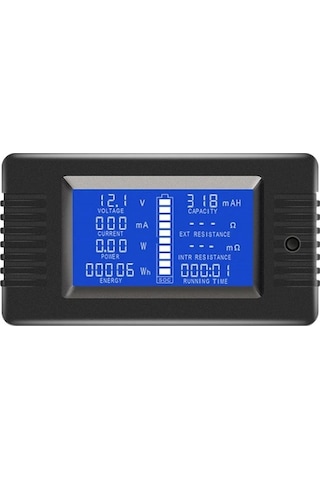 Moly Dc Voltmetre Ampermetre Lcd Ekran Dijital Wattmetre Xiaoguang Multimetre Test Cihazı 100a