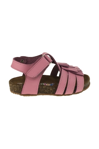 Toddler 01318 Anatomik,Deri ,Mantar Taban Pembe Sandalet 26-30 Pembe