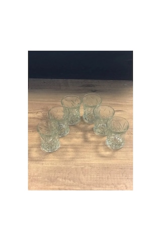 Jenerik 6 Lı Asya Kahve Yanı Su Bardağı Şeffaf Renk Royaleks-70279
