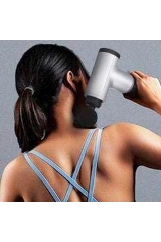 Büro Ev Ofis Personel Bakımı İçin 6seviye Titreşimli 4başlı Maksi Masaj Aleti Gri