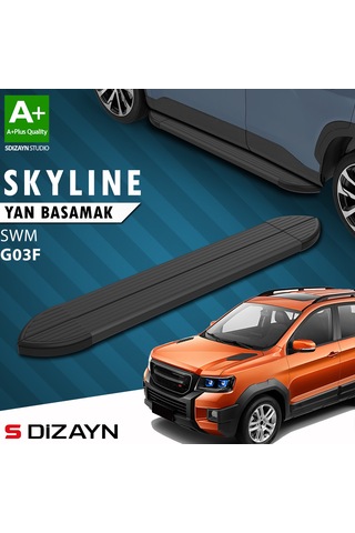 S-dizayn Swm G03f Skyline Siyah Yan Basamak 193 Cm 2023 Üzeri A+ Kalite