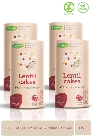 Glutensiz Vegan Mercimek Patlağı İnce Çıtır 4 Lü Paket