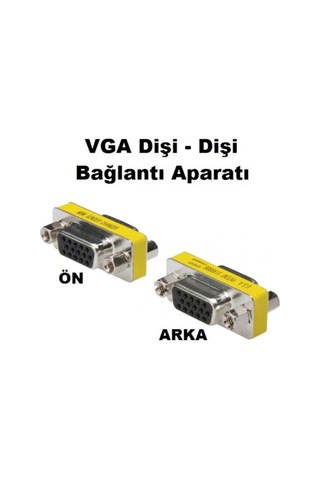 Turbosepet Vga 15 Pin Dişi Dişi Çevirici Vga Uzatma Aparati