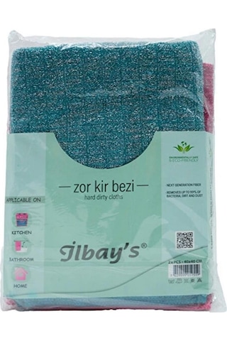 Ilbay's Mikrofiber Zor Kir Bezi 2'li Çok Renkli