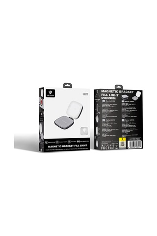 Lenyes Cr211 360 Dönebilen Bataryalı Magnetik Telefon Üstü Aydınlatma Yayın Işığı Siyah
