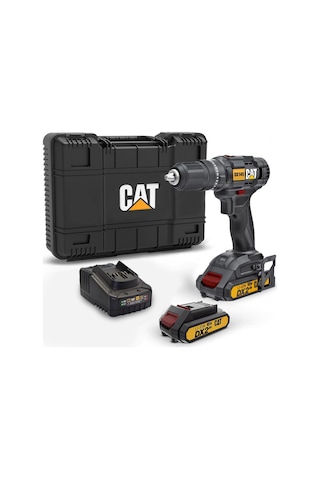 Cat DX145.1 18 V 2.0 AH Li-Ion Çift Akülü Şarjlı Matkap