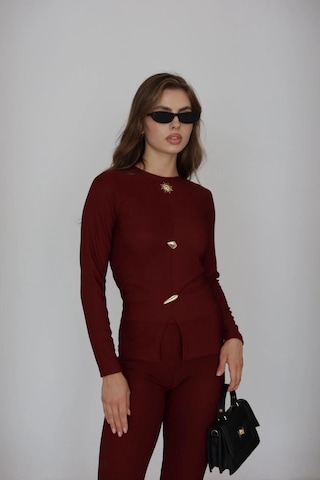 Kazax Ottoman Alt Üst Takım Bordo Pt510442 Bordo