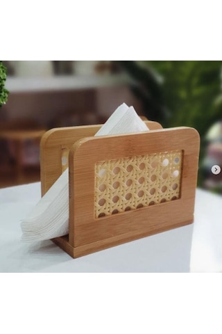 Mien-1176 Bambu Hazeran Peçetelik Ahşap